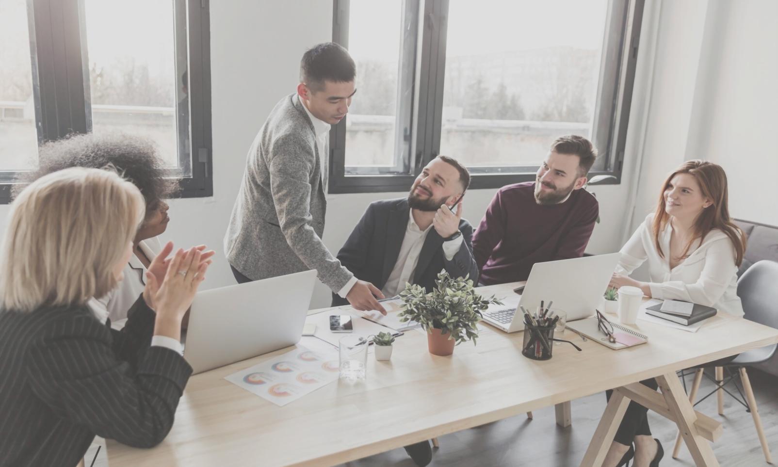 Financial professionals analyzing market data and investment strategies